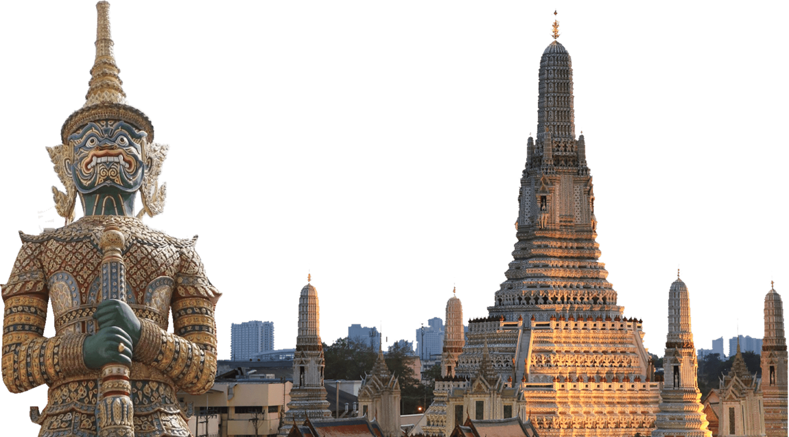 태국 사원의 모습