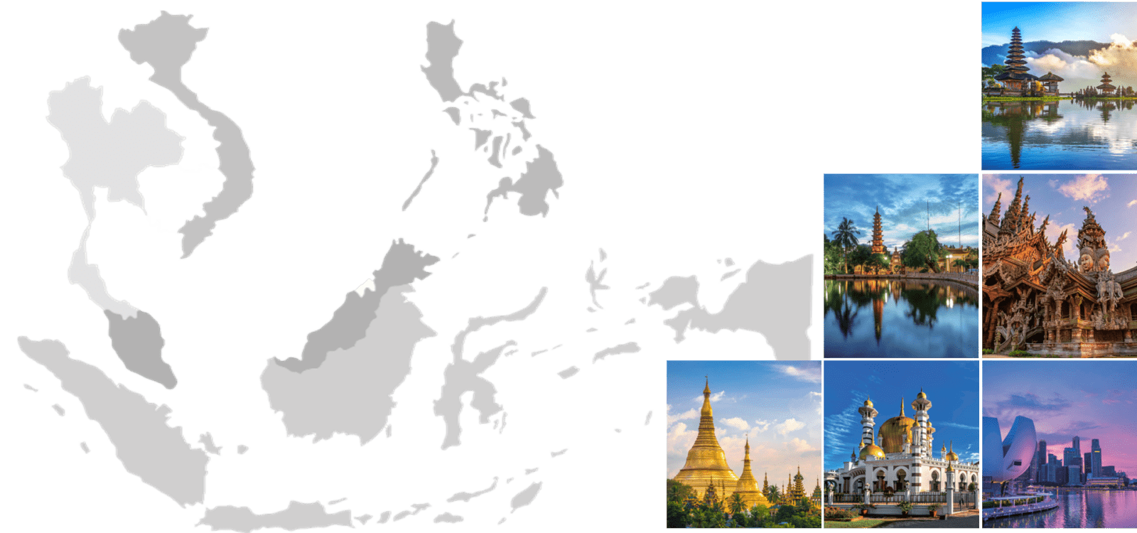 동남아시아 시장 지도